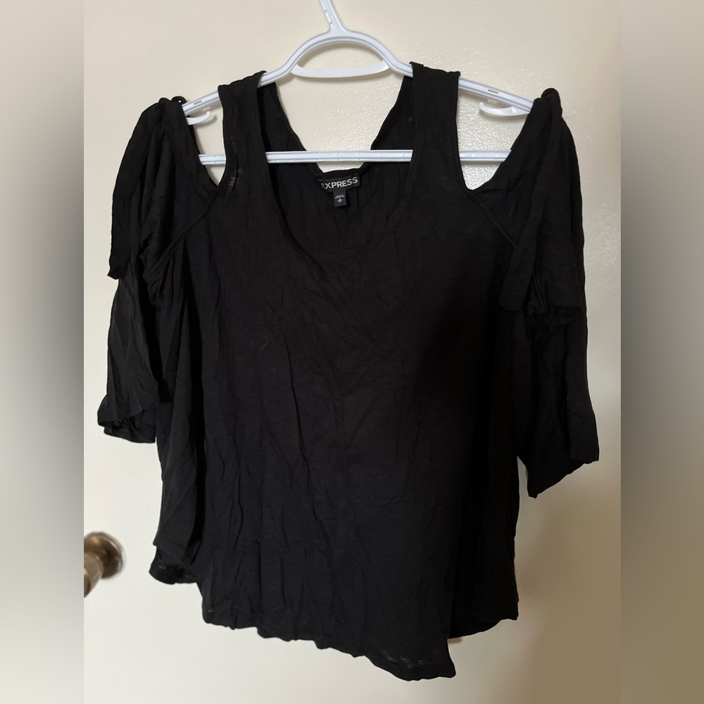 Express Cold-Shoulder Top